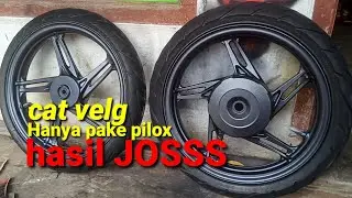 Cara cat velg motor beat warna abu abu