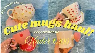Cute mugs haul | coffee mugs | meesho haul 