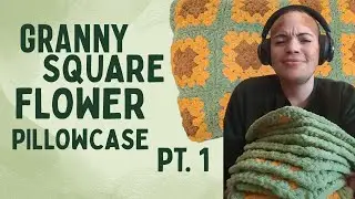 Sunflower Pillowcase Crochet | Part 1 | Beginner Granny Squares 🌻