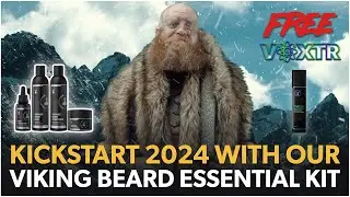 Kickstart 2024 with Our Viking Beard Essential Kit +FREE Beard Growth Accelerator 🔥