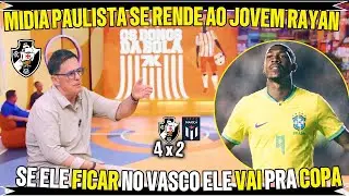 🔥 “ESSE MOLEQUE É DIFERENTE” – MÍDIA PAULISTA REAGE AO SHOW DO VASCO