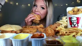 ASMR POPEYES VS KFC *MOST POPULAR FOOD* CHICKEN SANDWICH, FRIED CHICKEN, APPLE PIE, FRIES MUKBANG