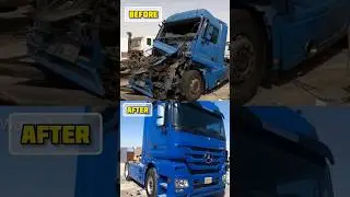Old truck restoration  | Mercedes Actros |  Accidental truck #restoration #truck