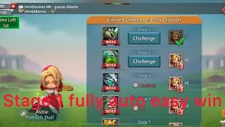 Lords mobile witch limited challenge stage 1 fully auto dark disaster