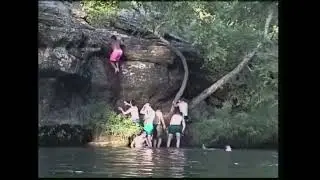 BWC 1990s - Cliff Diving at Osage Hills - Fall 1993