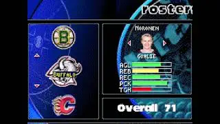 NHL Hitz 2003 GBA Buffalo Sabres Roster