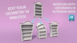 Use Deformers for Stylised Modeling in Autodesk Maya - Beginner Tutorial