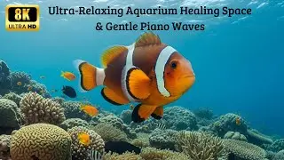 Blue Lagoon Reverie: Ultra-Relaxing Aquarium Healing Space & Gentle Piano Waves