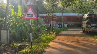 Hard Smoking ALCo TVC NDLS COVID Special AC Train Blasts at Railroad Level Crossing
