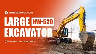 HW-520 Crawler Excavator in Action &ndash; Mining, Construction & Infrastructure Projects