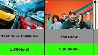 Top 23 Biggest Game MapSize (Final Part) Comparison Video #comparisonvideo #automobile #gta #gaming