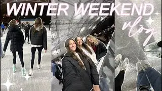 WINTER WEEKEND VLOG ⭐️ ice skating, cookies, & matching christmas pjs