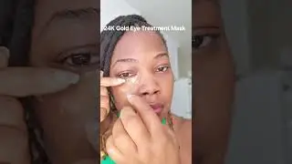 24K Gold Eye Mask Treatment & Turmeric Eye Serum #skincare #beautyforever #fypシ゚viral #eyemasks