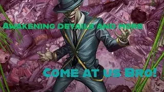 discussing the awakening event and more!