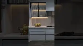 Modular Kitchen Design | Blue Matte Finish | EGC  #kitchendesign #kitchen #modularkitchen