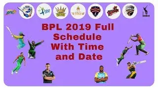 BPL 2019 Schedule - Fixtures - Matches - Venue - Time and Date