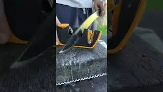 Sharpening machete with ProEdge#fyp #knife #knifesharpening #ray #knifesharpener #rui #knives
