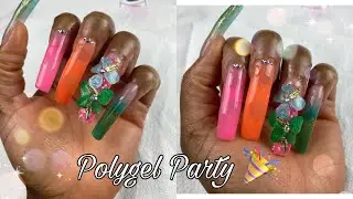 ACRYLIC NAIL HACK - ACRYLIC POWDER mixed with POLYGEL - DIY Custom Acrylic Colour | DIY Polygel Hack