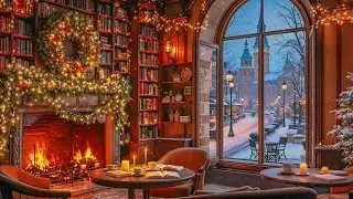 Cozy Coffee Caf&eacute; at Night 🔥 Warm Jazz Ambience for Calm Work & Relax Study