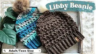 Adult Size Libby Beanie - Crochet Tutorial
