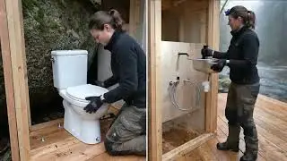 GIRLS IN House Making in Stone House(ASMR)|SURVIVAL Man| #camping #building  #survival #traveling 