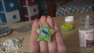 DIY: Polymer Clay Keychain with Image. | POLYMER CLAY DIYs! by SoCraftastic