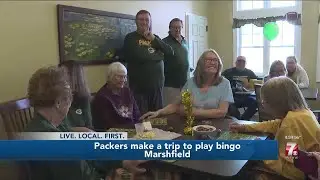 #Packers play #Bingo with residents at #Marshfield assisted living facility