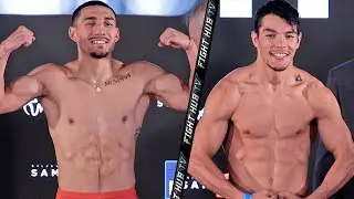 TEOFIMO LOPEZ VS PEDRO CAMPA - FULL WEIGH IN & FACE OFF VIDEO