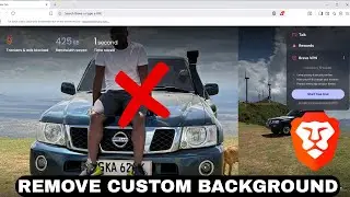 How To Remove Custom Background Image On Brave Browser