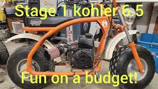 Stage 1 BT200X minibike, budget build. 