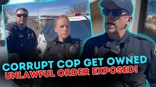 Corrupt Female Cop Gets Owned Has A Meltdown *HANDS ON* Dirty Sergeant! First Amendment Audit 2025