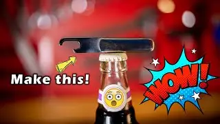 Satisfying ASMR- ENGINEERING PROJECT - Classic Metalworking idea (Bottle Opener)