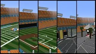 Minecraft SunLife Stadium Field Transformations Timelapses +DOWNLOADS | TheCraftCrusader