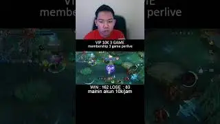 mainin akun viewer (king ammar) sambil mabar VIP & MEMBERSHIP #mobilelegends #mabarvip  #liveshorts
