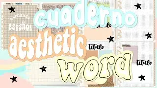 Cuaderno digital Aesthetic en Word//Fernanda🌺