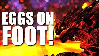 FIRST MAGMASAUR EGG ON FOOT! | GENESIS DLC PVP SERVER | ARK: Survival Evolved