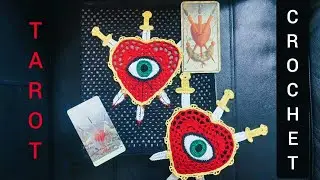 Tarot Three of Swords Crochet Lace