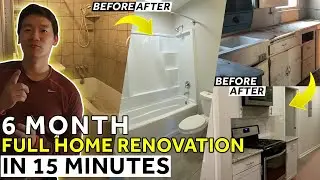 Timelapse  - 6 Month First Time Home Renovation in 15 Minutes