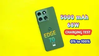 moto edge 70 battery charging test || motorola edge 70 charging test 