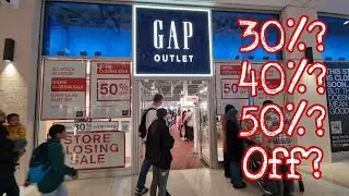 Gap Outlet | Store Closing Sale | 30% to 50% Off | The 02 Arena North Greenwich | London