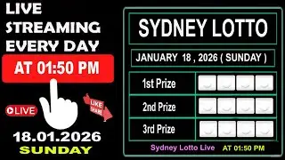 Sydney Lotto Live Result January 18, 2026 | Lotto Live