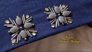 Brooches Work Blouse Design Normal Needle Work #trending 