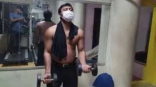 Biceps workout. Dumbell biceps. 