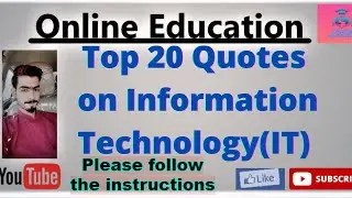 Top 20 Quotes on Information Technology | Information Technology Quotes motivational quotes on IT
