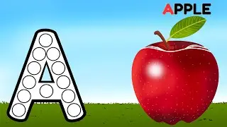 A is for Apple 🍎 | ABC Phonics Cartoon Song for Kids | Learn Alphabet with Fun | ABCD