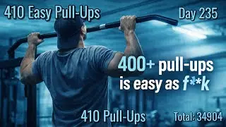 Pull-Up World Record Day 235 - 410 Pull-Ups |