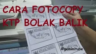 Cara Mudah Fotocopy KTP Bolak Balik || Mesin fotocopy Canon #geminitube