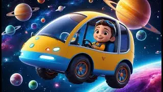 The Wheels on the Space Bus | Fun Space Song for Kids | Animated Nursery Rhyme for Toddlers