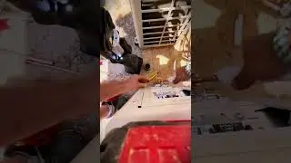 The process of installing the AC freon pipe tap with special tools #shorts