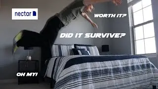 Nectar Mattress and Bed Frame official REVIEW FINAL (Part 3 out of 3) Mega DROP and Strength Test